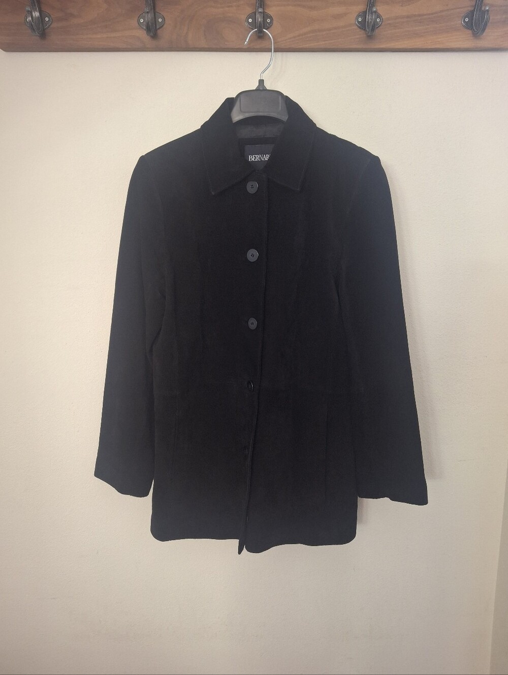 BERNARDO Leather Suede Black Jacket - Size M